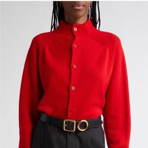 Jacquemus Red Button-Up Cardigan